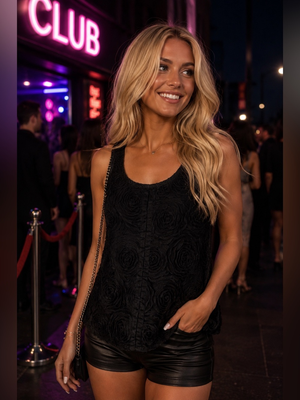 🖤Women's Black Floral Texture Tank Top🖤